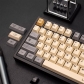 Buddhist Mood 104+44 PBT Dye-subbed Keycaps Set for Cherry MX Mechanical Keyboard Grey/Yellow/Beige